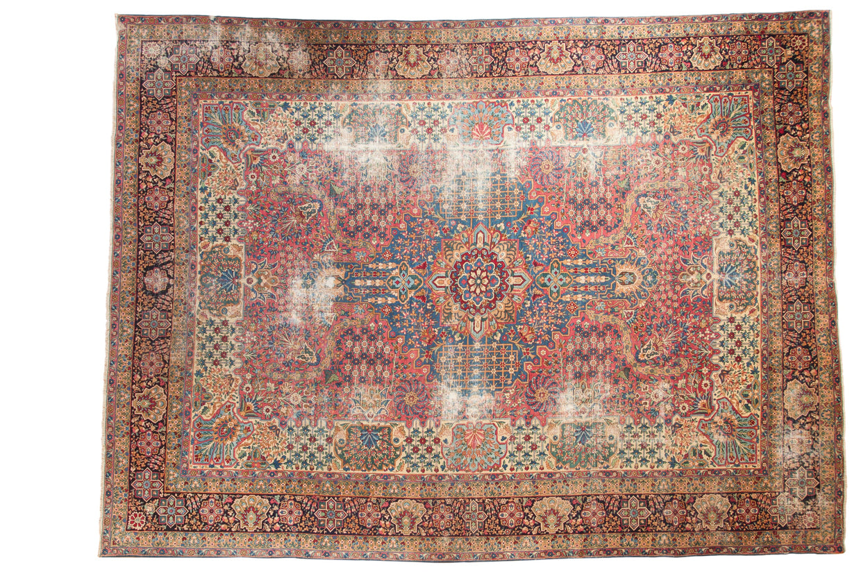 10.5x14 Antique Kerman Carpet