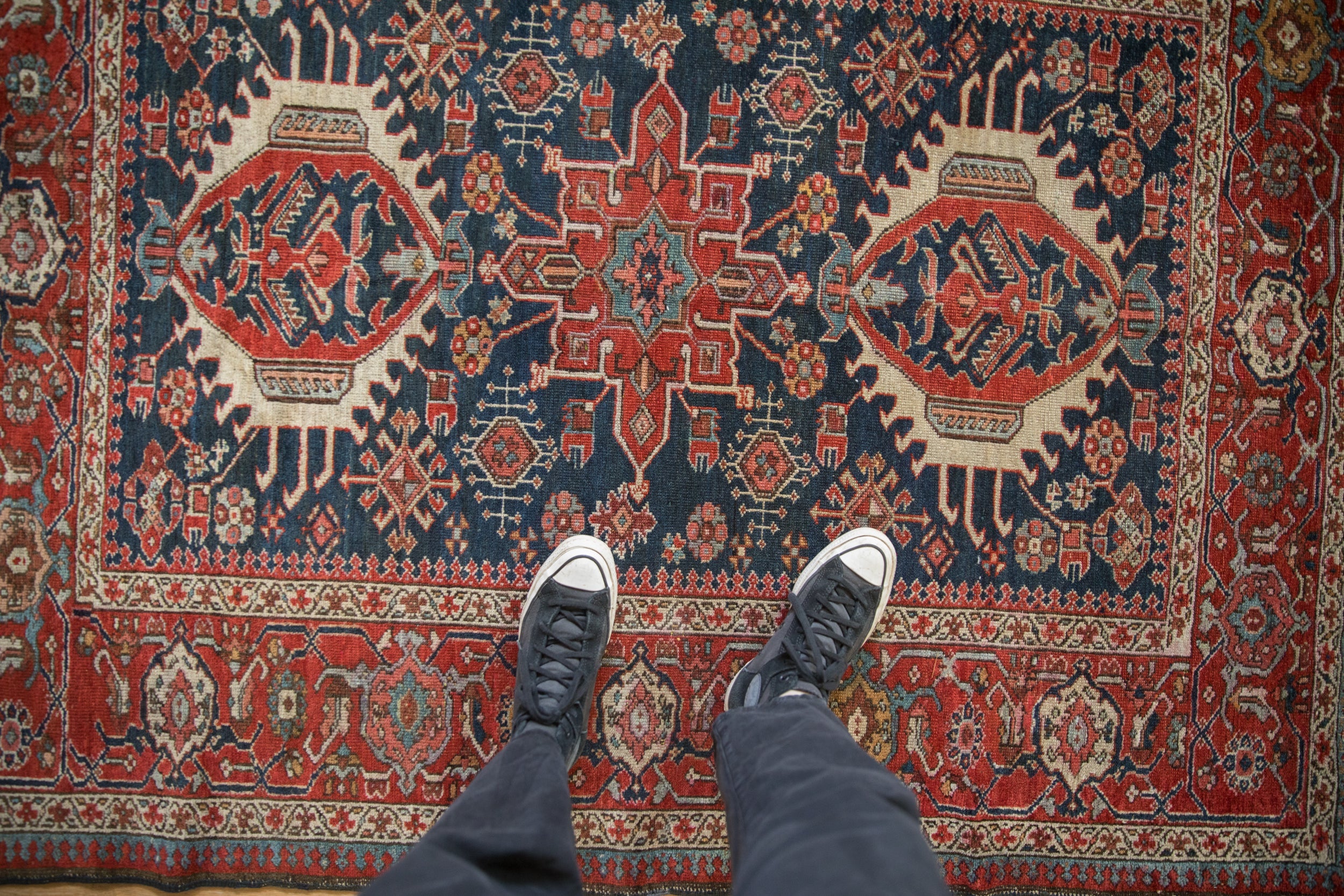 Antique Fine Karaja Square Rug // ONH Item: ct001727, Image 1