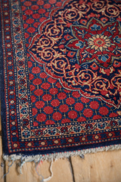 Vintage Kashan Square Rug Mat // ONH Item: ct001730, Image 4