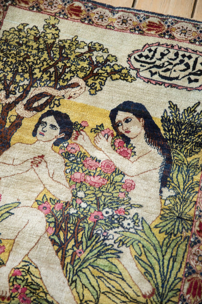 Antique Fine Kerman Rug Mat // ONH Item: ct001731, Image 5