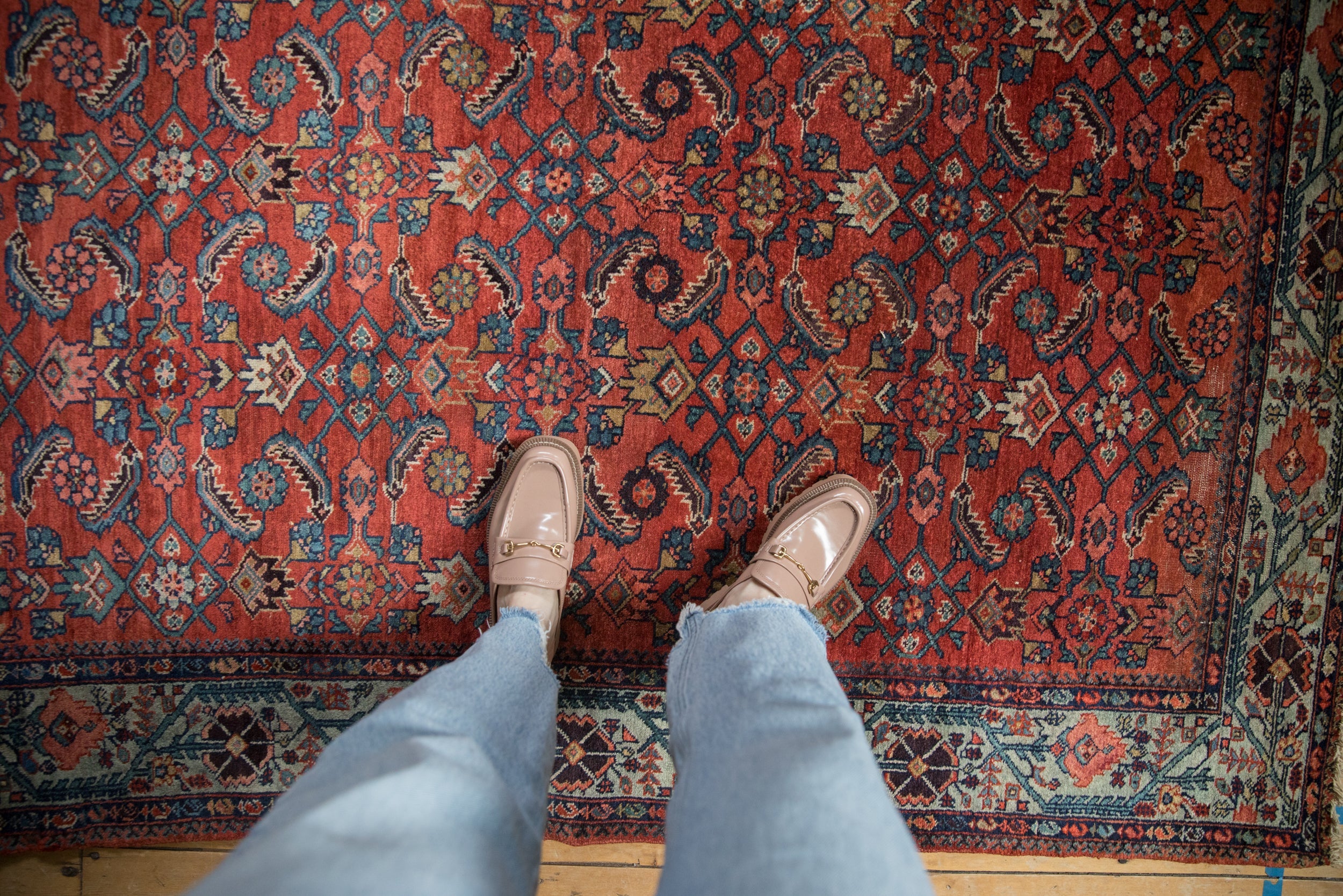 Vintage Malayer Square Rug // ONH Item: ct001735, Image 1