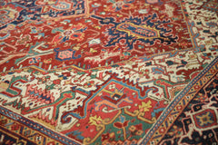 7.5x11 Vintage Heriz Carpet