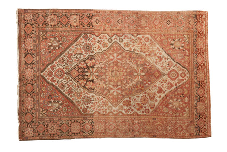 3.5x5 Antique Distressed Farahan Sarouk Rug