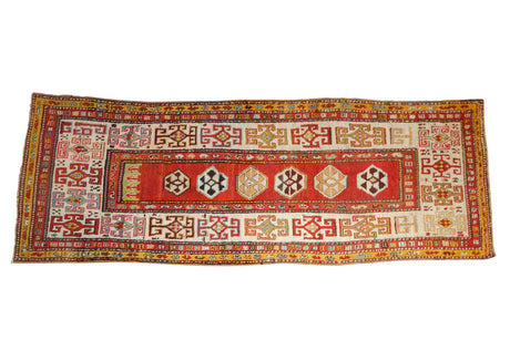 3.5x10 Antique Kazak Rug Runner