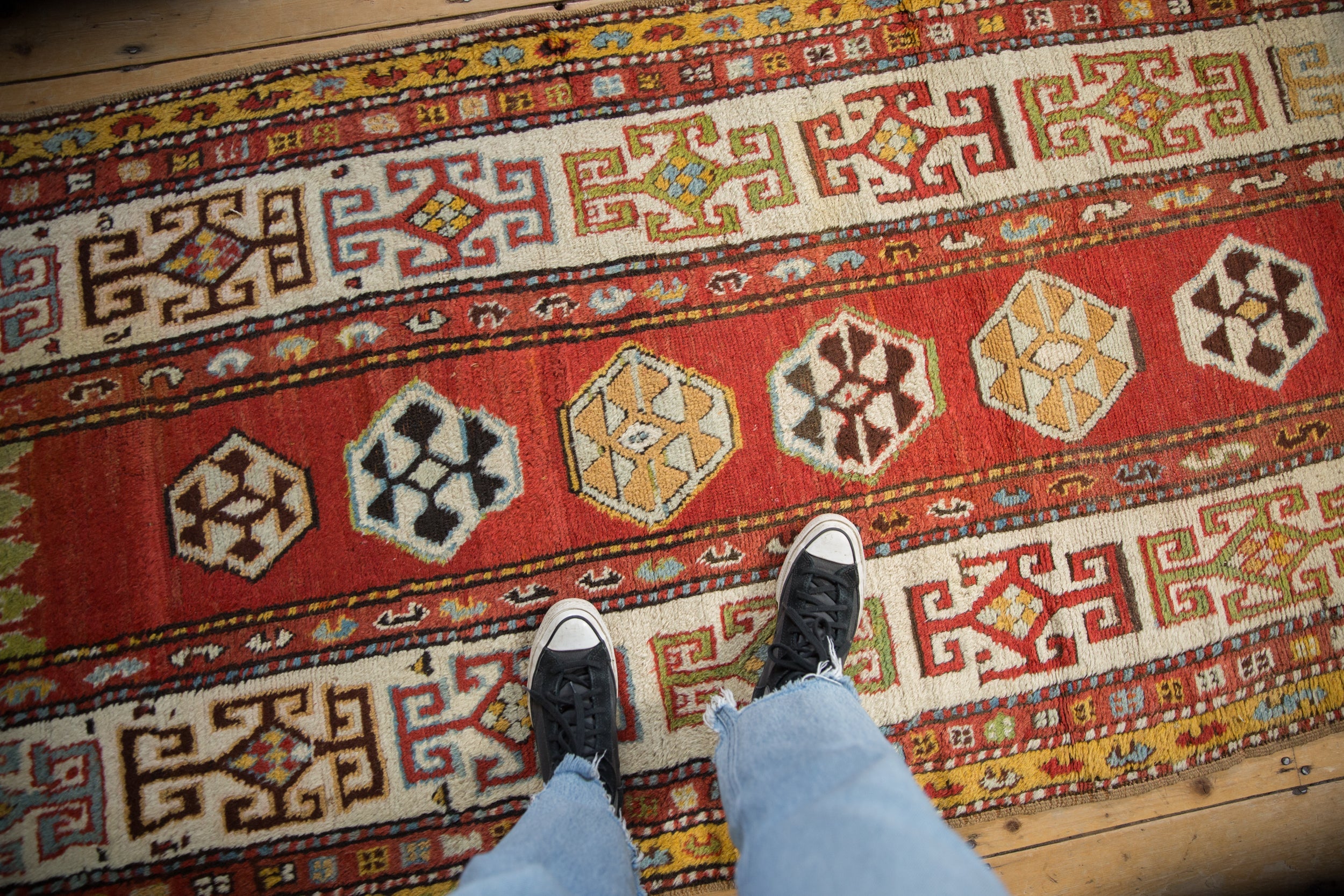 Antique Kazak Rug Runner // ONH Item: ct001755, Image 1