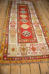 3.5x10 Antique Kazak Rug Runner