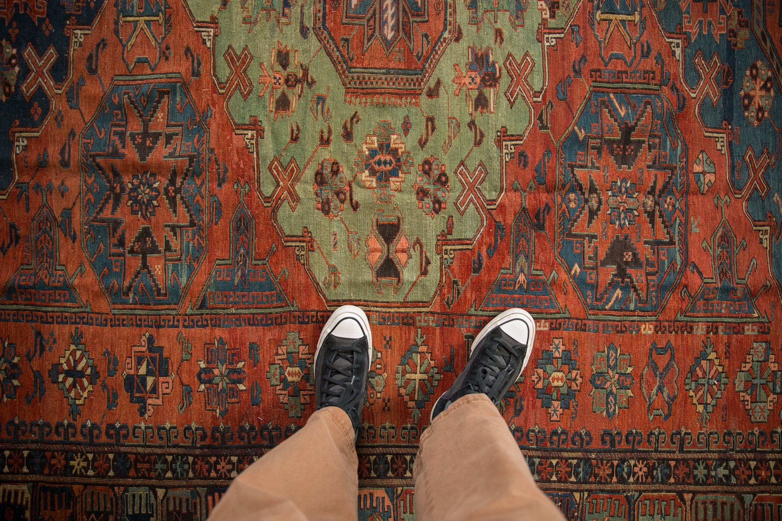 Antique Soumac Design Carpet // ONH Item: ct001761, Image 1