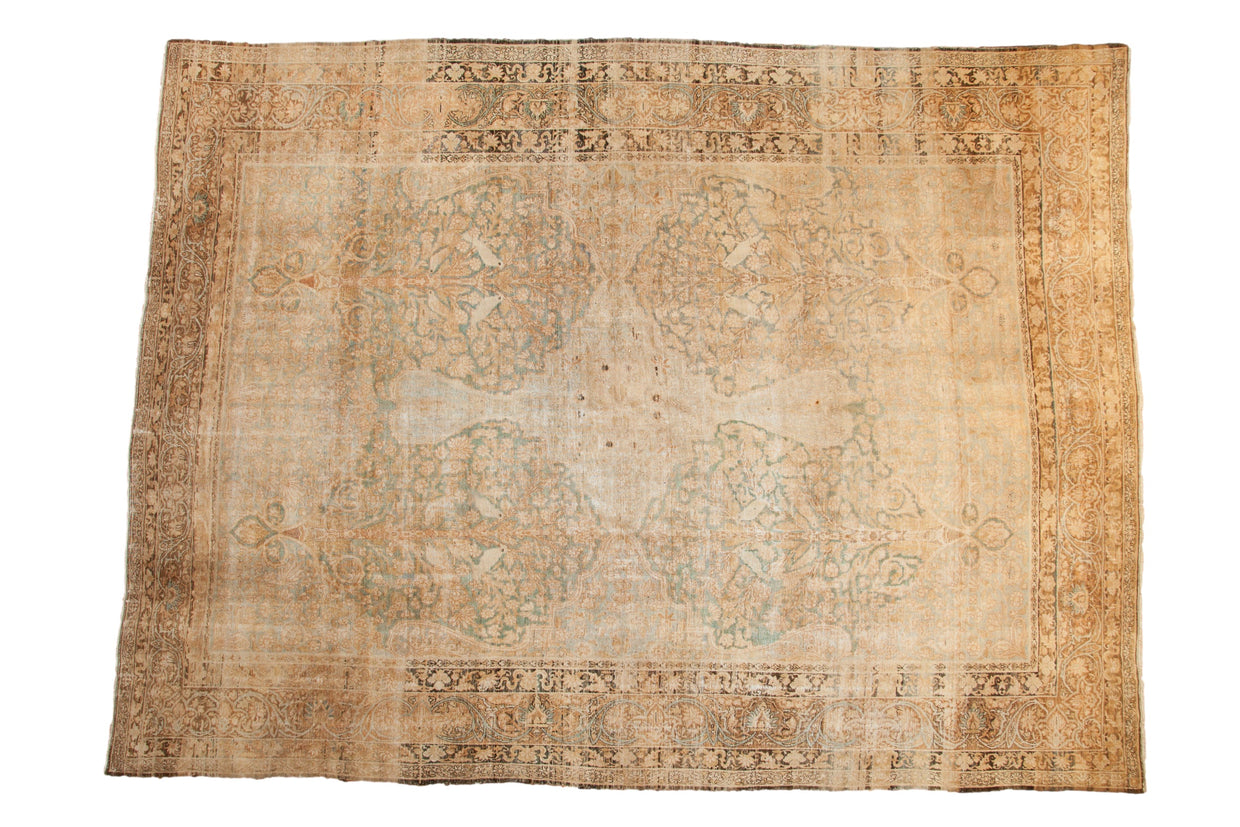 10x13.5 Antique Distressed Kerman Carpet