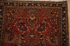 2.5x5 Vintage Sarouk Rug Runner