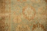 Mostly even short pile showing the hand-knotted texture of a vintage Persian Afshar rug.