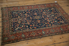 3.5x4.5 Antique Farahan Sarouk Square Rug