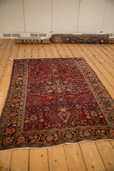 4.5x7 Vintage Sarouk Rug