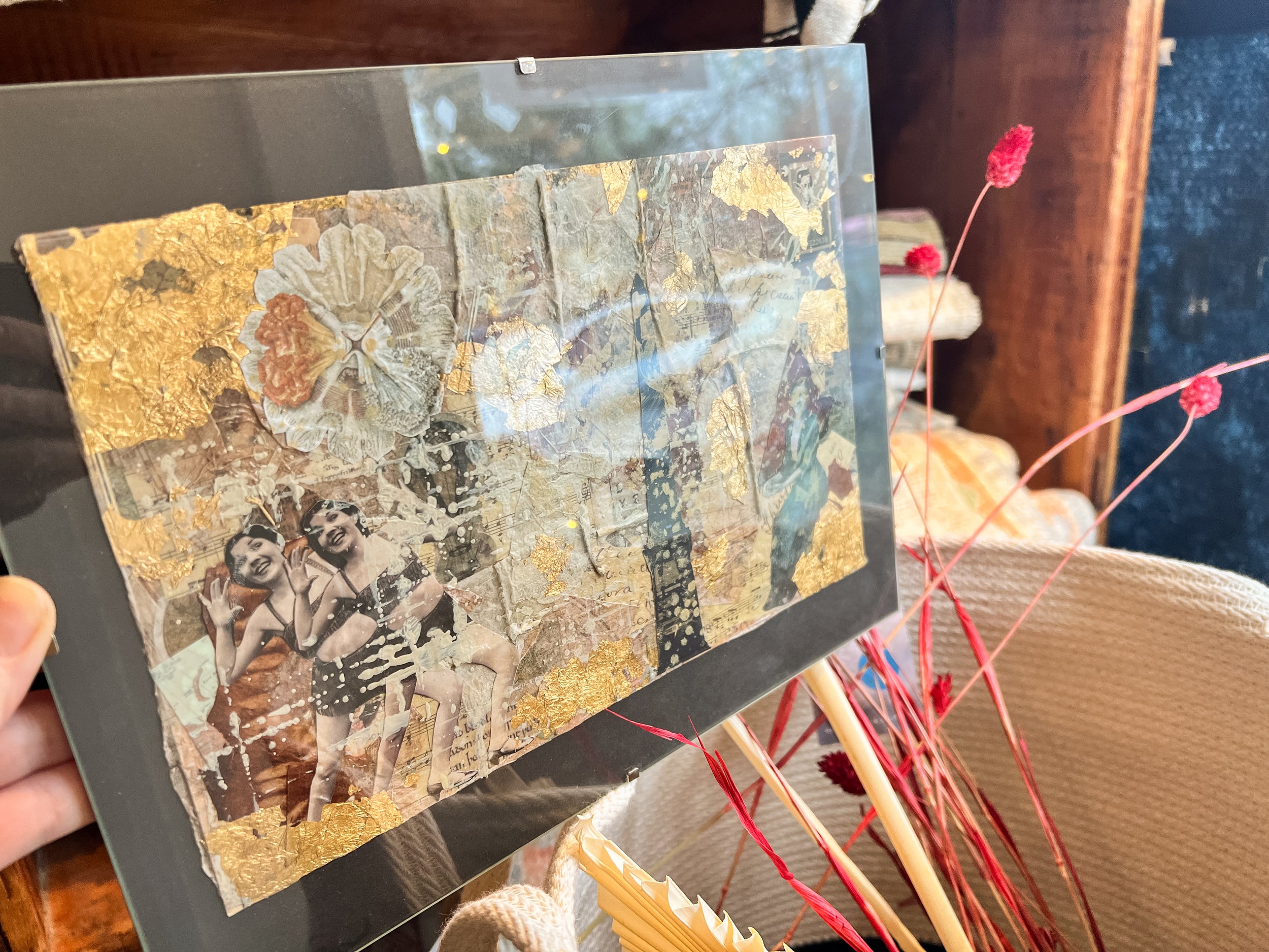 Lillian Shad Original Mixed Media Art // ONH Item ct001787, Image 1