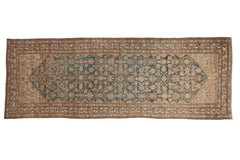 4x11 Vintage Distressed Hamadan Rug Runner