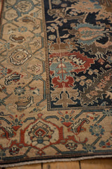 Turtle Samovar and stylized leaf motifs with fine checkered detailing on an antique Malayer runner.
