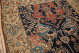 Checkered patterns and stylized dragon leaves on an antique Persian Malayer rug runner.