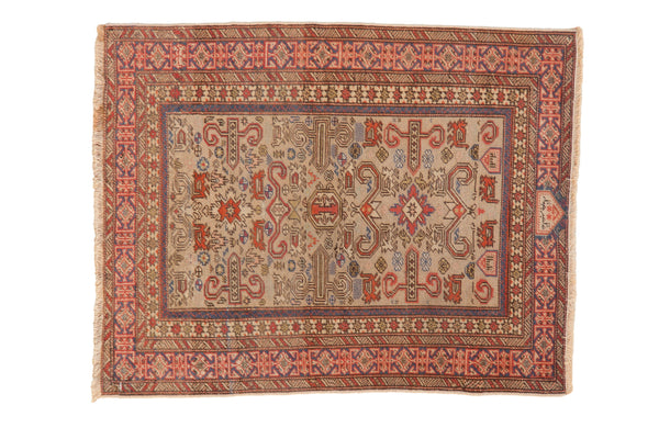 2x2.5 Vintage Shirvan Square Rug Mat // ONH Item ct001803