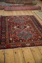 3.5x4.5 Vintage Karaja Square Rug // ONH Item ct001818, Image 3