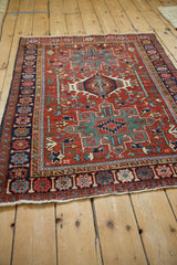 3.5x4.5 Vintage Karaja Square Rug // ONH Item ct001818, Image 7
