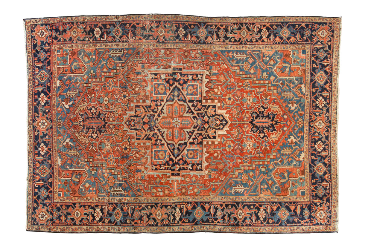 7x10 Antique Heriz Carpet // ONH Item ct0018241