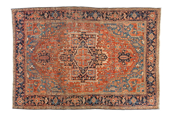 7x10 Antique Heriz Carpet // ONH Item ct0018241