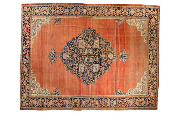 10x13 Antique Farahan Sarouk Carpet // ONH Item ct0018251