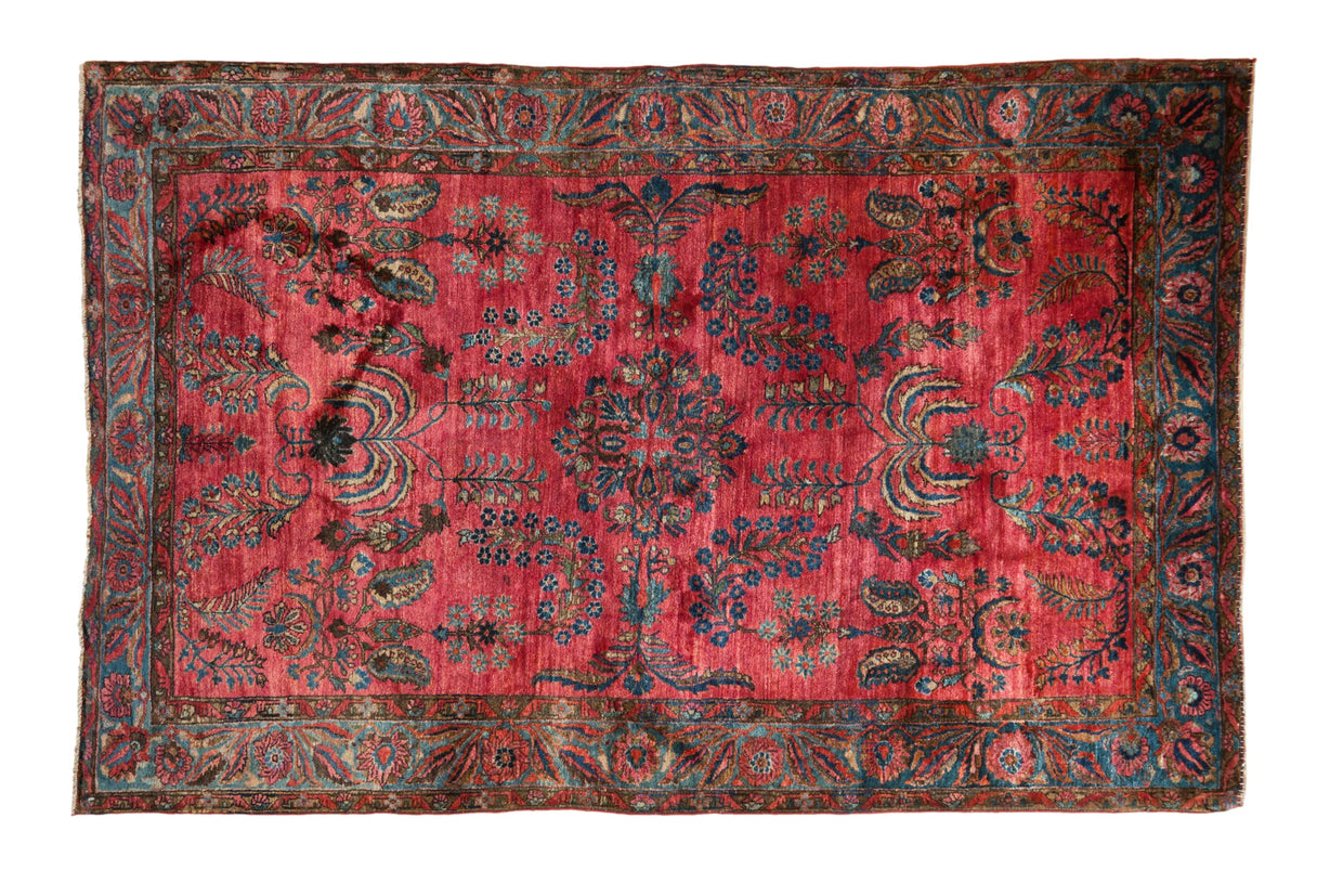 4x6.5 Antique Mohajeran Sarouk Rug // ONH Item ct0018261