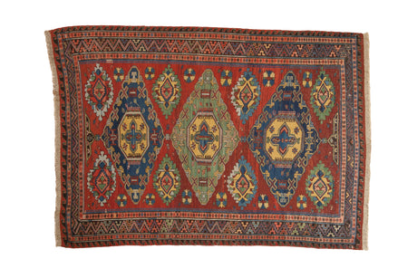 4.5x6.5 Antique Caucasian Soumac Rug // ONH Item ct0018281