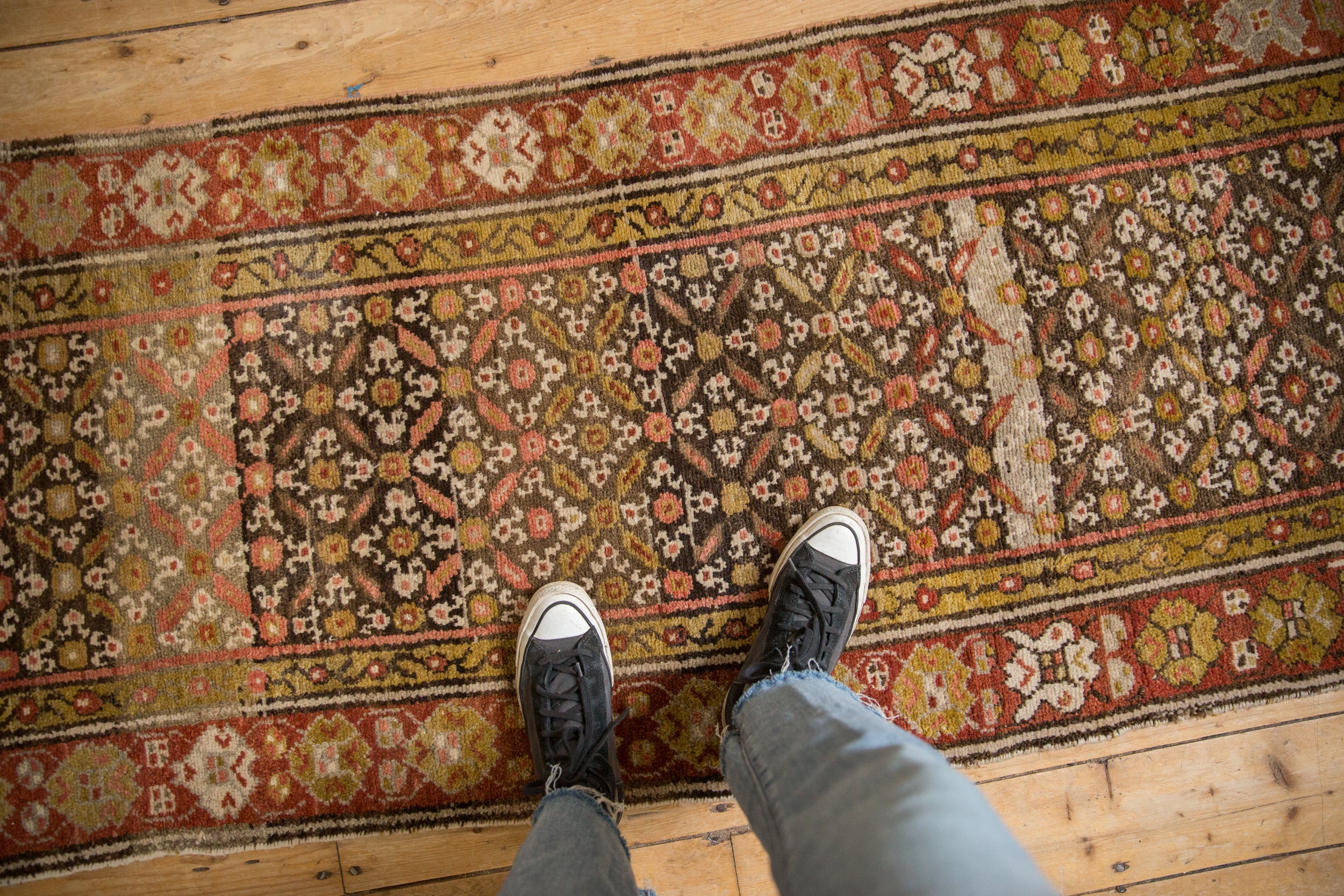 3x12.5 Vintage Kurdish Rug Runner // ONH Item ct001833, Image 1