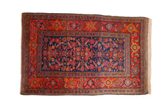 3.5x6 Antique Kurdish Hamadan Rug // ONH Item ct0018341