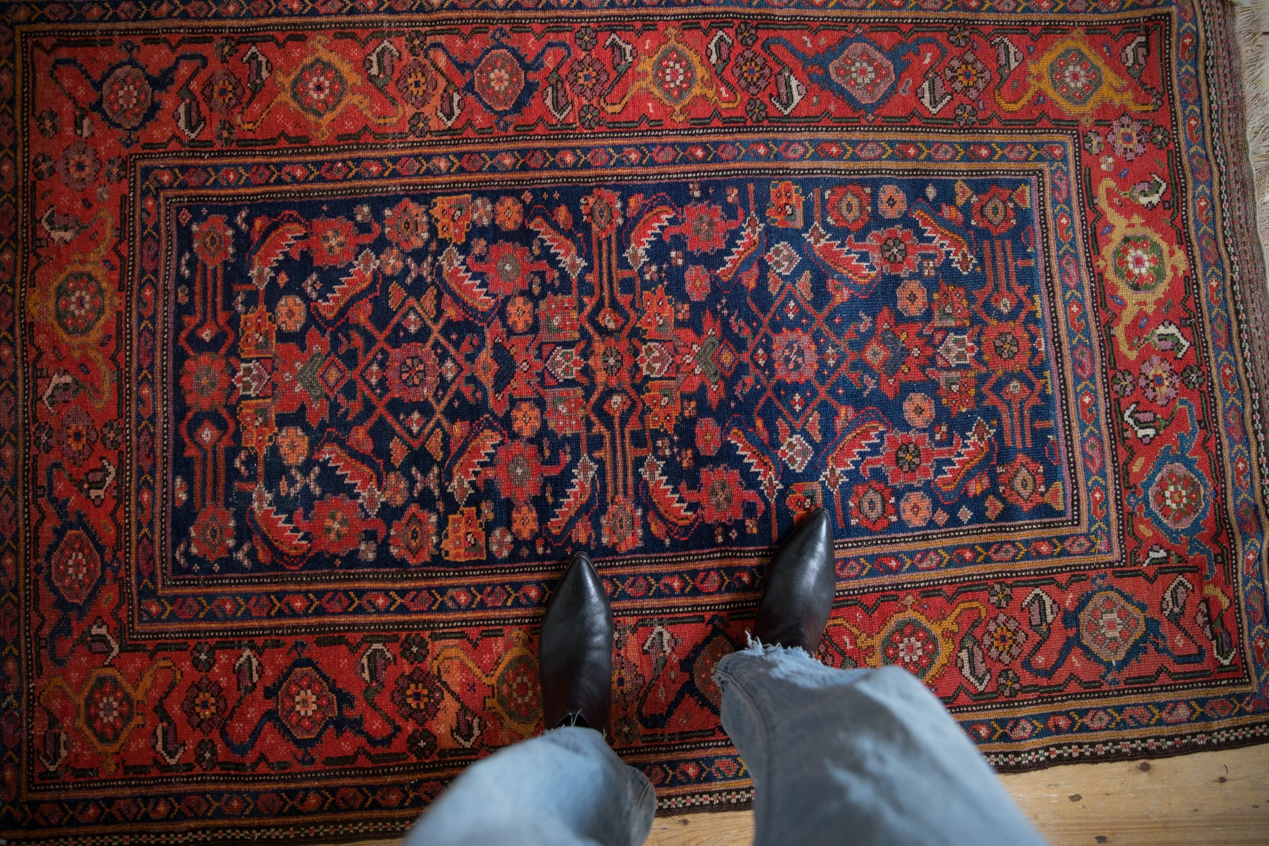 3.5x6 Antique Kurdish Hamadan Rug // ONH Item ct001834, Image 1