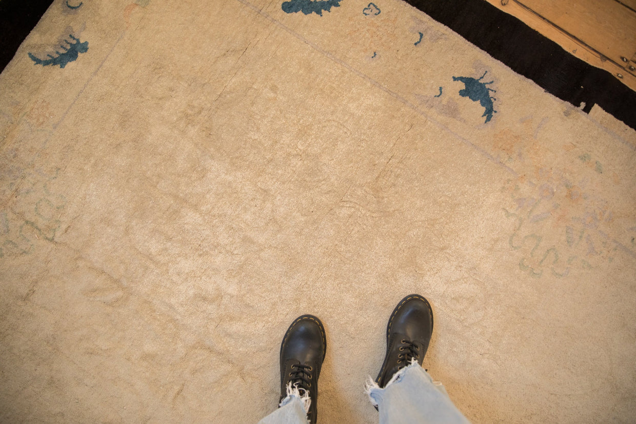 7x9.5 Antique Art Deco Carpet // ONH Item ct0018371