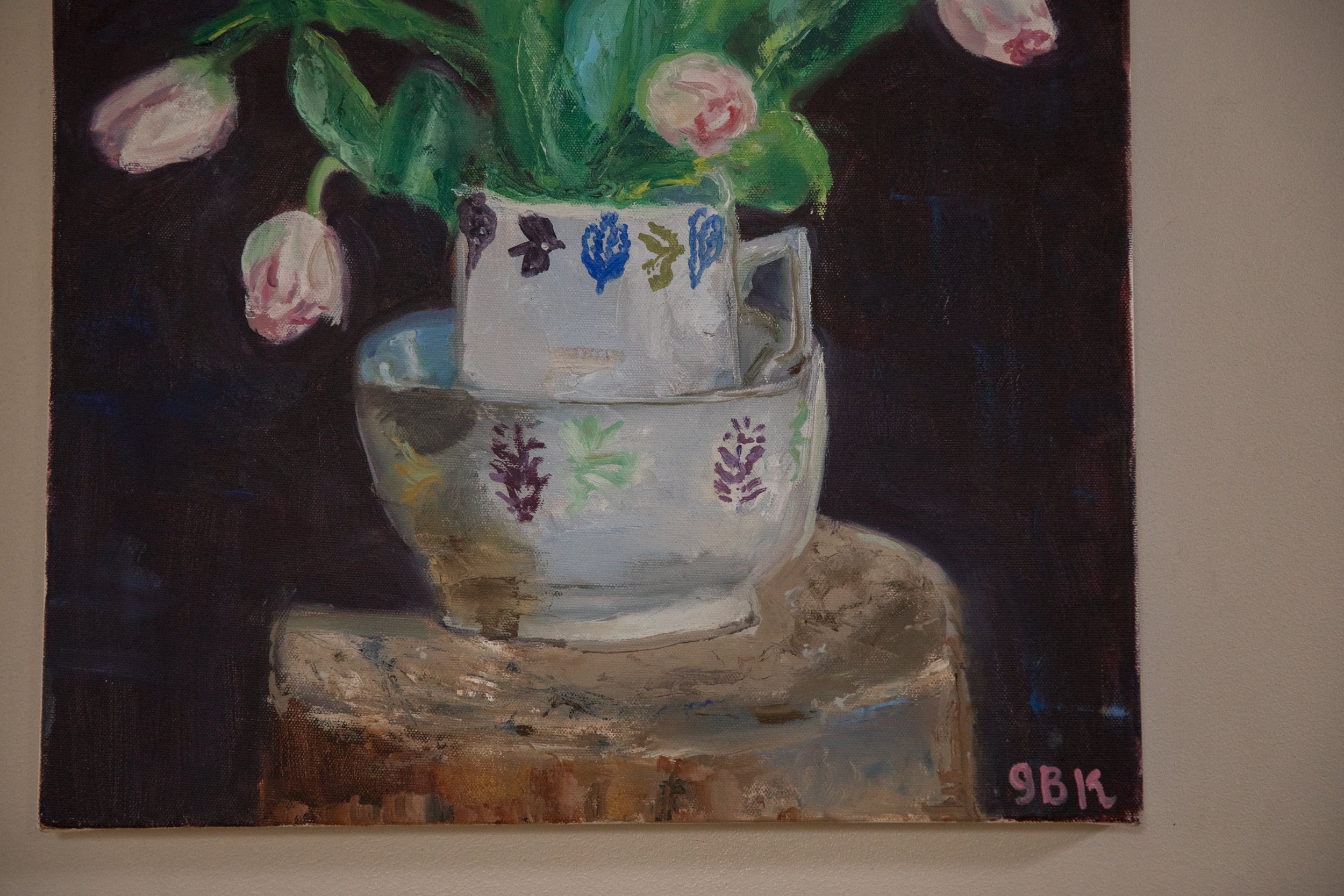 Grace B. Keogh Painting "Tulips in Pitcher"