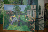 The oil painting 