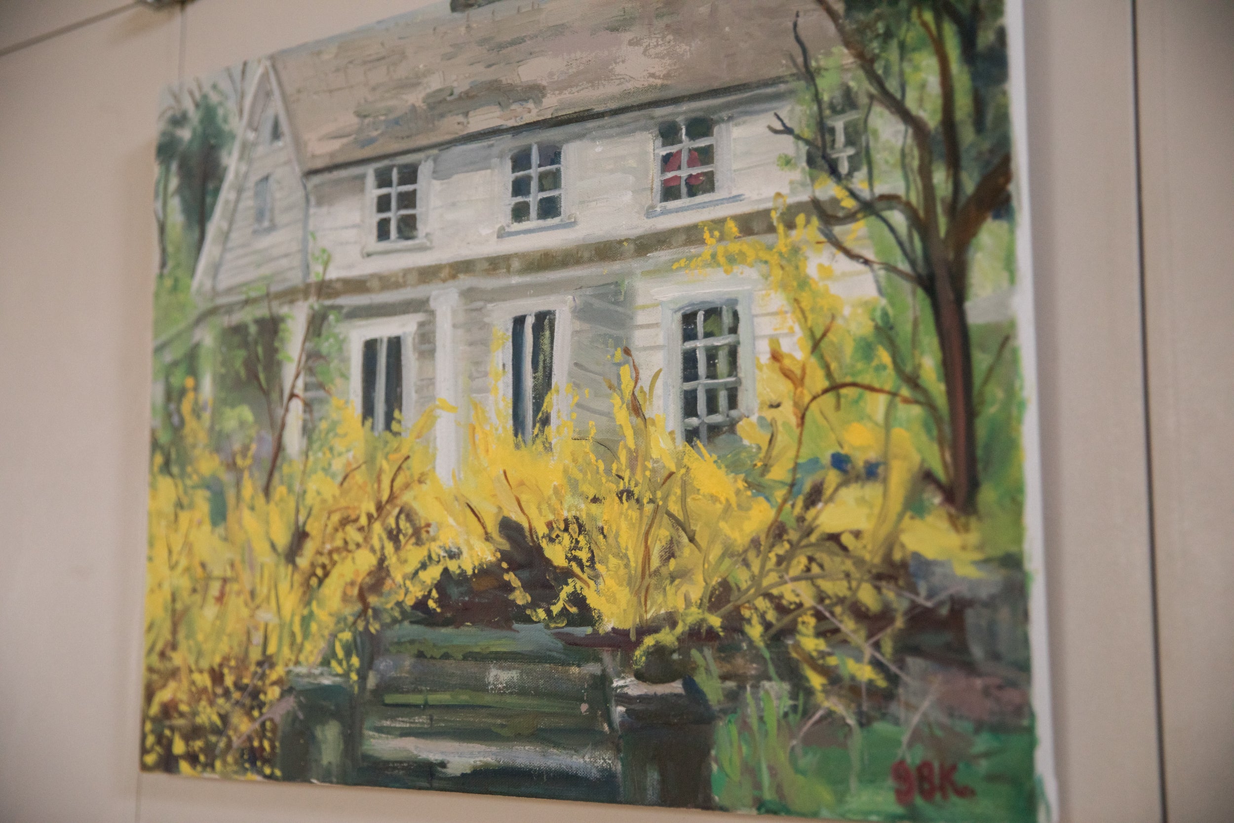Grace B. Keogh Painting "Forsythia (White House)"