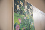 Side view of the oil on canvas, highlighting its painted texture and depth.