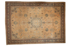 10.5x14 Antique Distressed Yezd Carpet