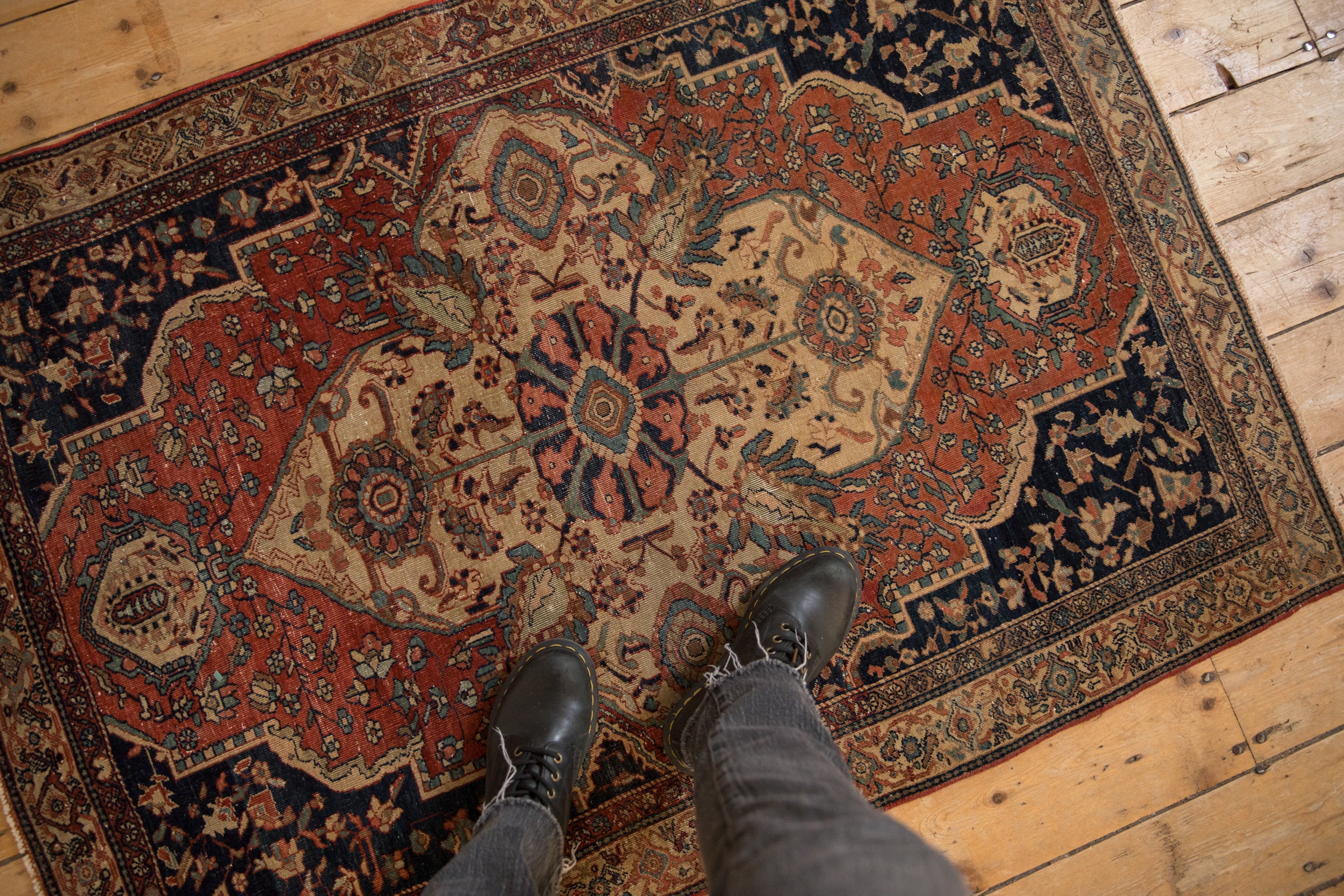 3x4.5 Vintage Farahan Sarouk Rug