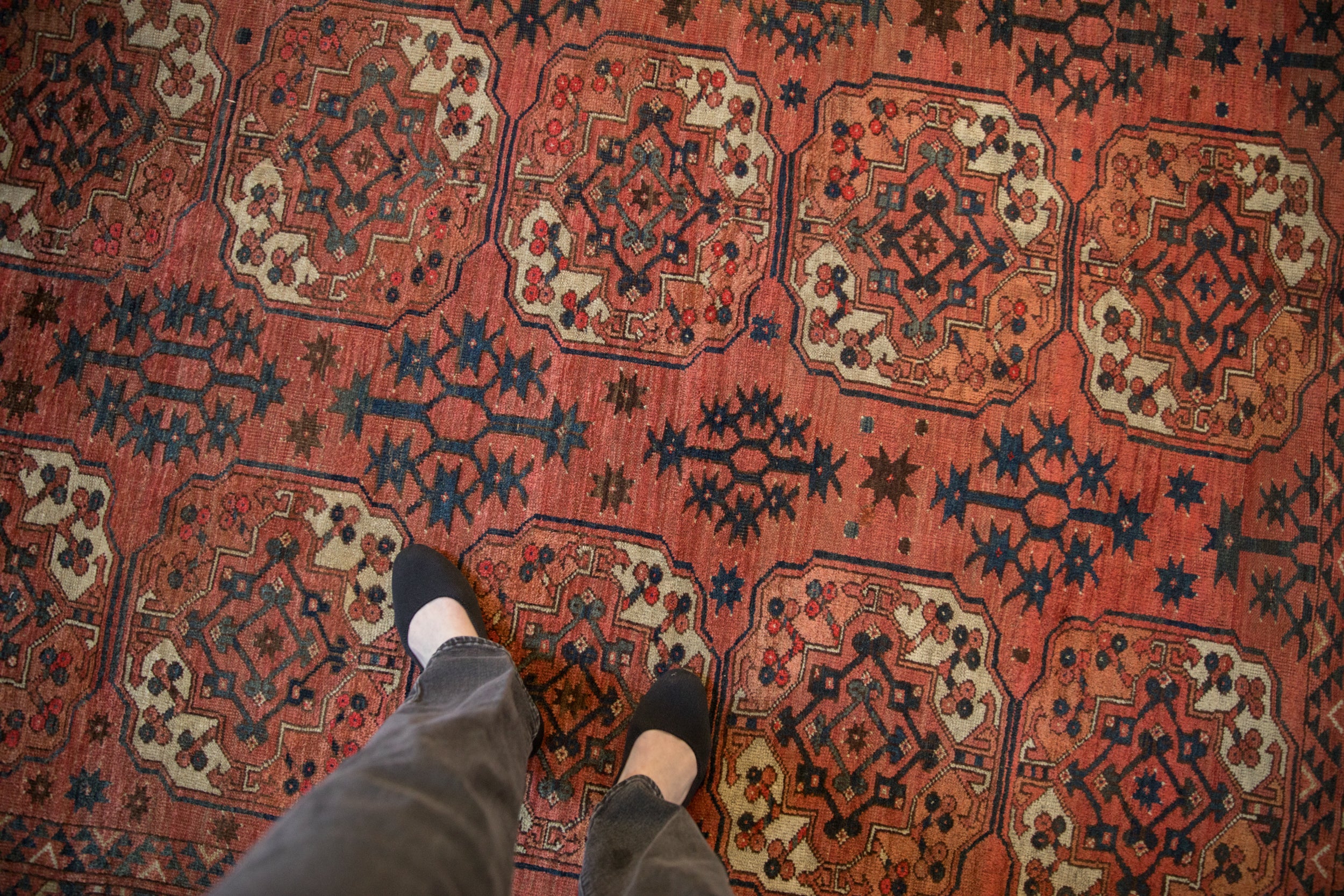 7x8 Antique Beshir Square Carpet