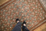 4.5x6 Vintage Distressed Malayer Rug