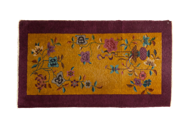 2.5x4.5 Vintage Nichols Art Deco Rug