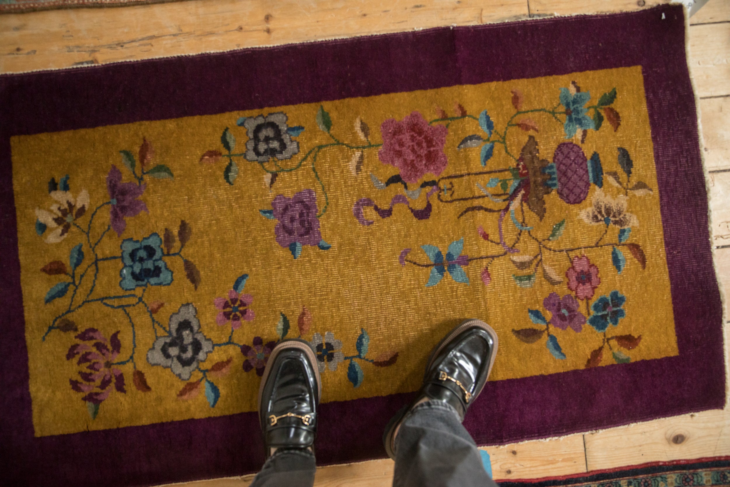 2.5x4.5 Vintage Nichols Art Deco Rug