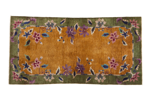 3x6 Vintage Nichols Art Deco Rug Runner