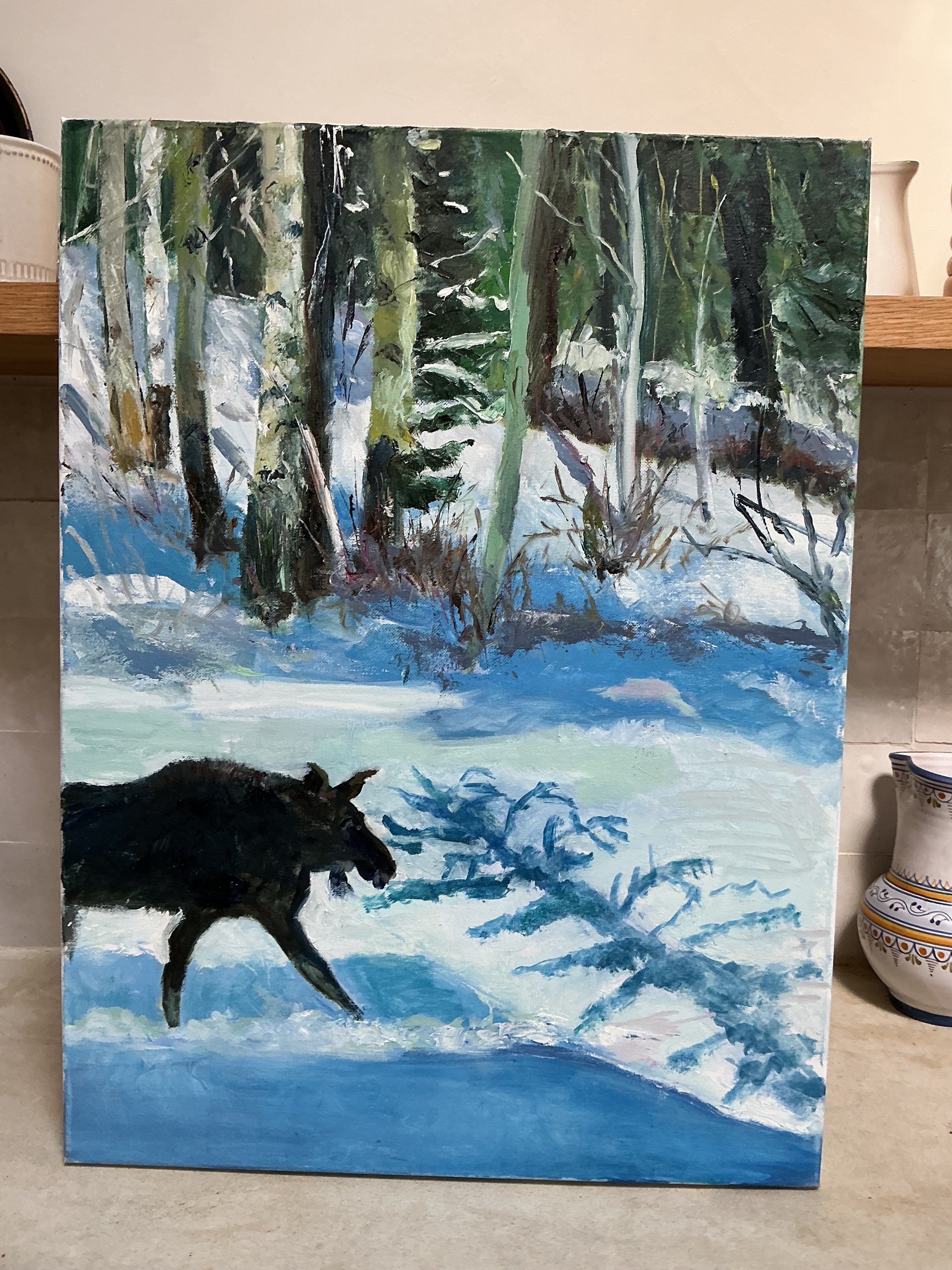 Grace B. Keogh Painting "Moose"