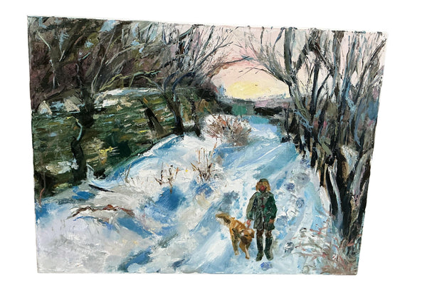 Grace B. Keogh Painting "Walk in Snow"
