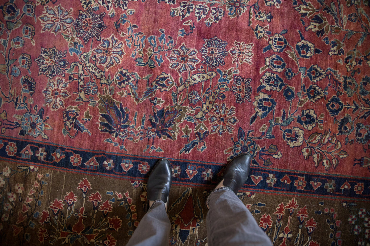 11x13.5 Antique Mohajeran Sarouk Carpet