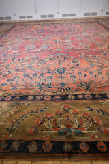 11x13.5 Antique Mohajeran Sarouk Carpet