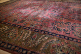 11x13.5 Antique Mohajeran Sarouk Carpet