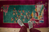 2.5x4.5 Antique Art Deco Rug