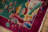 2.5x4.5 Antique Art Deco Rug